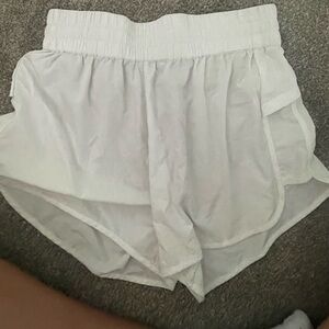 White athletic shorts!